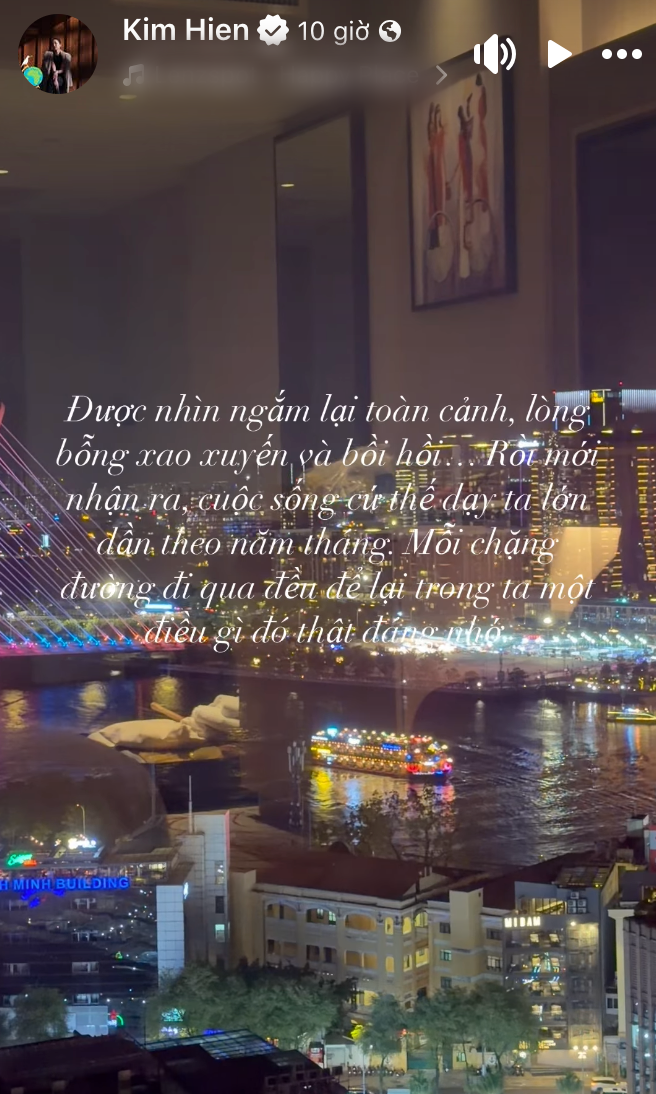 Kim Hiền chia sẻ. Ảnh: Chụp màn hình FBNV