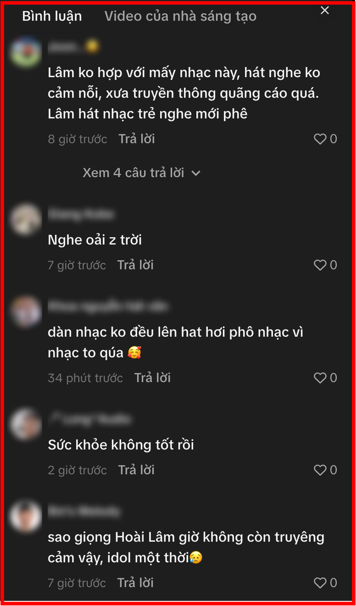 Khán giả không ngừng bàn tán về thể trạng biểu diễn của Hoài Lâm.