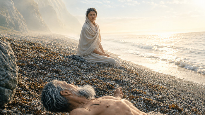 Zendaya trong phim The Odyssey của Christopher Nolan.