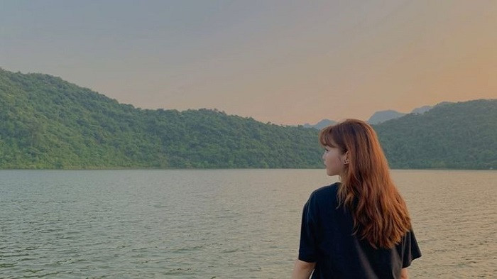Vẻ đẹp thơ mộng của hồ Yên Quang. Ảnh: @ha_miiiiiii