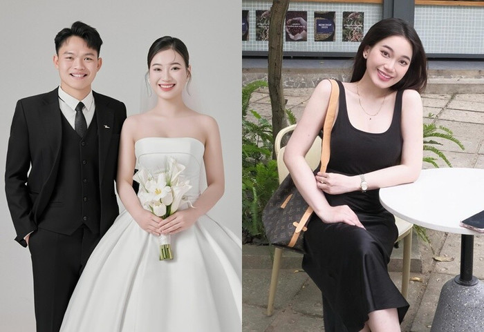 Cô giáo xinh đẹp Nguyễn Linh - bà xã của cầu thủ Hồ Văn Cường.&nbsp;