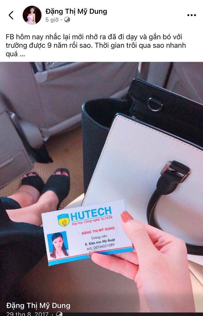 Hình ảnh cùng dòng trạng thái được Midu đăng tải trên trang cá nhân. Ảnh chụp màn hình FBNV