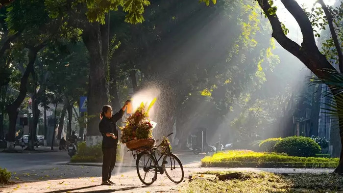 Phố Phan Đình Phùng khi trời vào thu. Ảnh: Sưu tầm