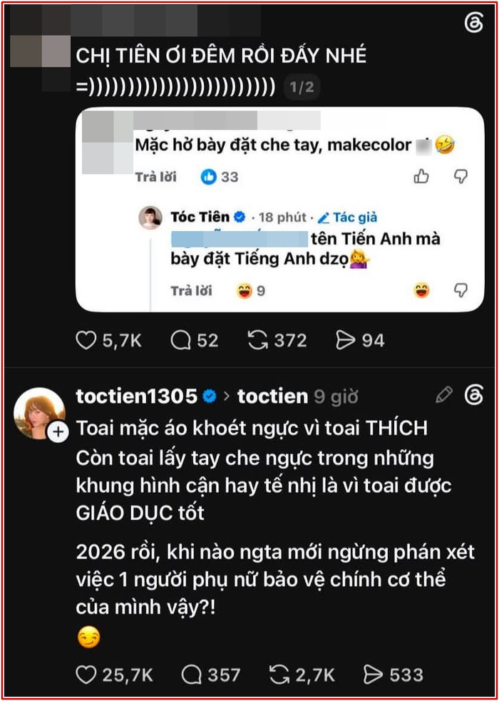 Tóc Tiên lên tiếng về chuyện ăn mặc 'hở hang' Ảnh 2