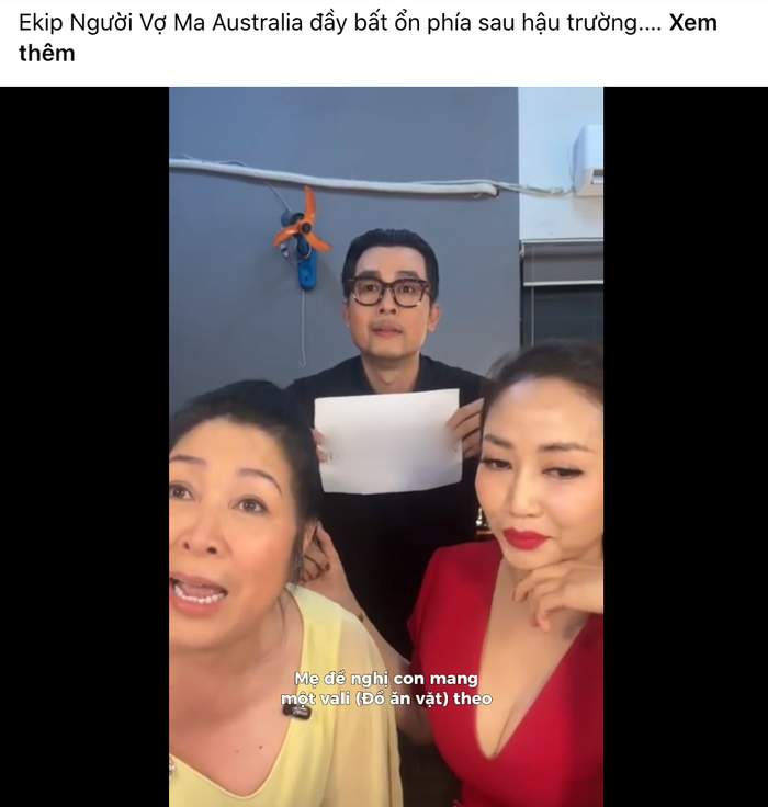 Ê-kíp Người Vợ Ma chia sẻ clip hậu trường.&nbsp;