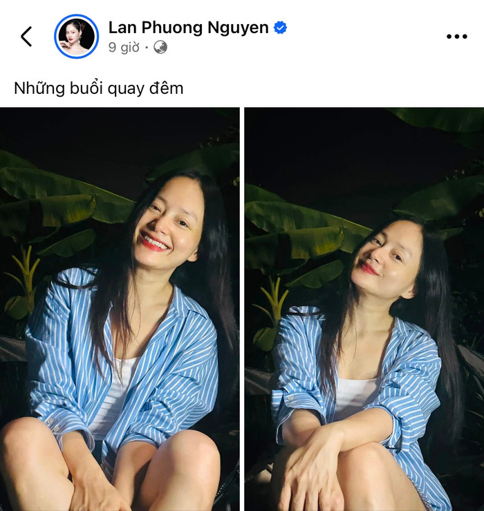 Lan Phương chia sẻ hình ảnh mới nhất trên trang cá nhân. Ảnh: FBNV