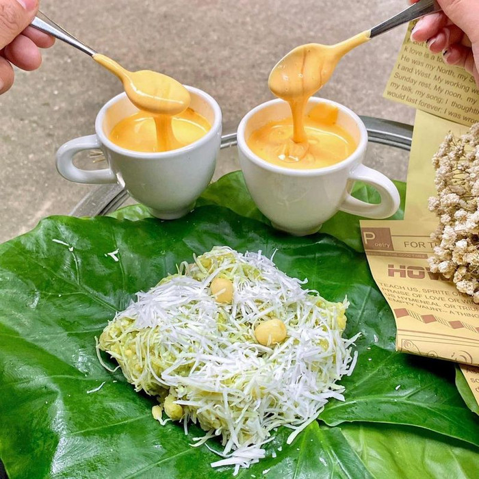 Cốm - món ngon rất thích hợp để thưởng thức khi trời vào thu. Ảnh: Sưu tầm