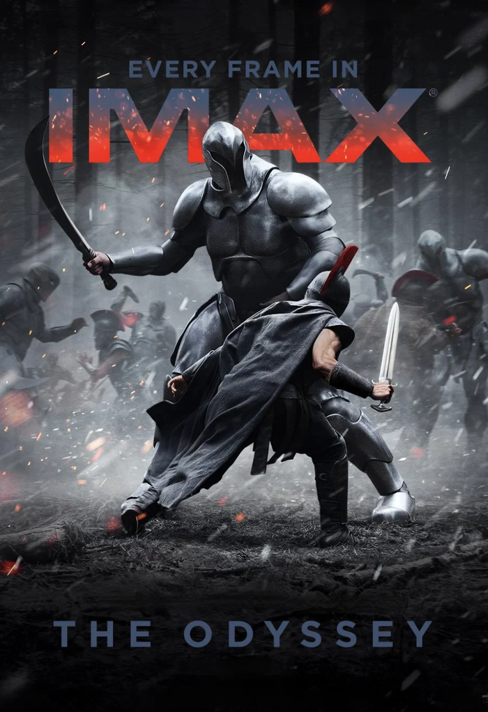 Được quay hoàn toàn bằng máy ảnh IMAX, The Odyssey giúp hệ thống IMAX thiết lập tháng kinh doanh kỷ lục nhất trong lịch sử. Ảnh: NSX