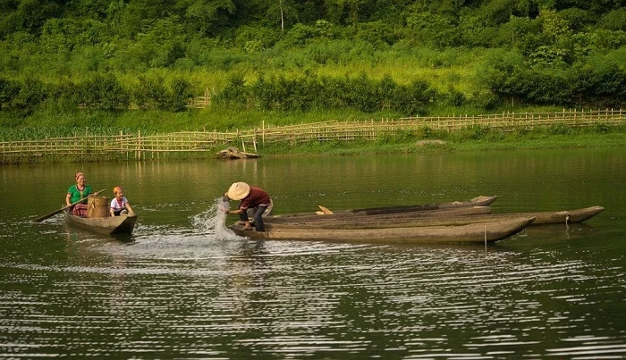 Vẻ đẹp trên sông Giăng. Ảnh: Sưu tầm