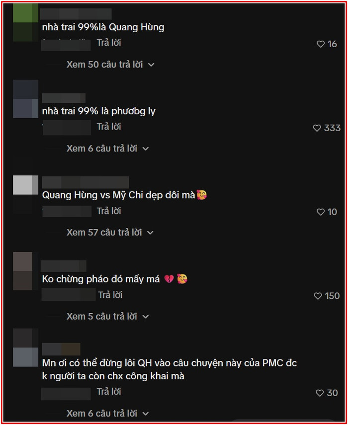 Cư dân mạng liên tục truy tìm danh tính người yêu của Phương Mỹ Chi.