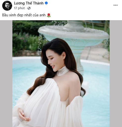 Lương Thế Thành luôn dành sự yêu thương, đồng hành cùng Thúy Diễm trong hành trình xây dựng tổ ấm. Ảnh: Chụp màn hình.