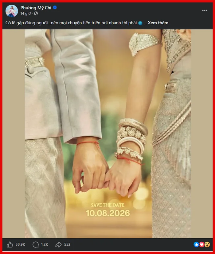 Phương Mỹ Chi gây xôn xao với poster đám cưới.