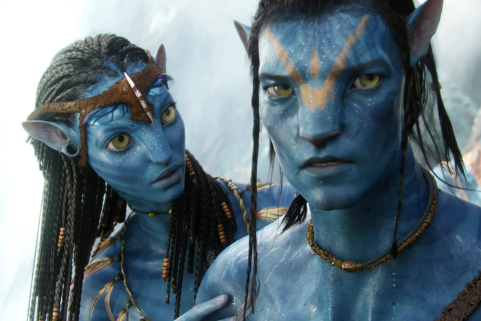 Zoe Saldana và Sam Worthington trong phim Avatar (2009). Ảnh: NSX