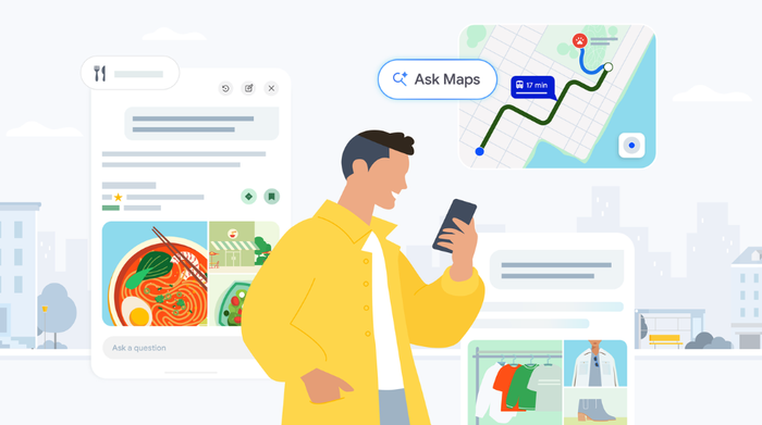 Tính năng Personal Intelligence cho phép Ask Maps khai thác dữ liệu từ Gmail để đưa ra các gợi ý phù hợp với lịch trình của người dùng. Ảnh: Google.