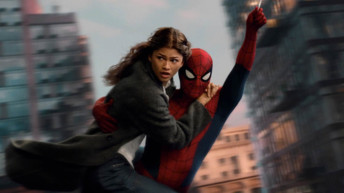 Tom Holland và Zendaya trong Spider-Man: Brand New Day. Ảnh: NSX