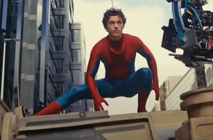 Tom Holland trên phim trường Spider-Man: Brand New Day. Ảnh: Sony Pictures