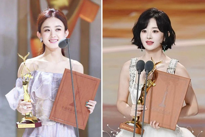 Triệu Lệ Dĩnh từng hai lần giành danh hiệu Thị hậu Kim Ưng (2016 và 2024). Ảnh: Weibo