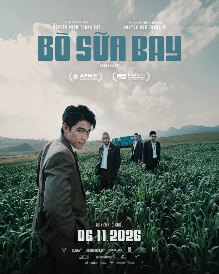 Dự án điện ảnh Bò Sữa Bay được kỳ vọng sẽ đánh dấu bước tiến mới trong sự nghiệp của Võ Điền Gia Huy. Ảnh: FBNV.