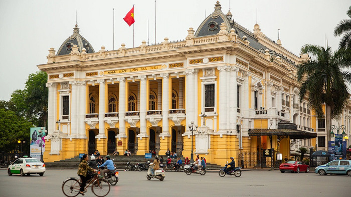 Nhà hát Lớn – Một trong những địa điểm mang tính biểu tượng của Thủ đô Hà Nội. Ảnh: sưu tầm&nbsp;