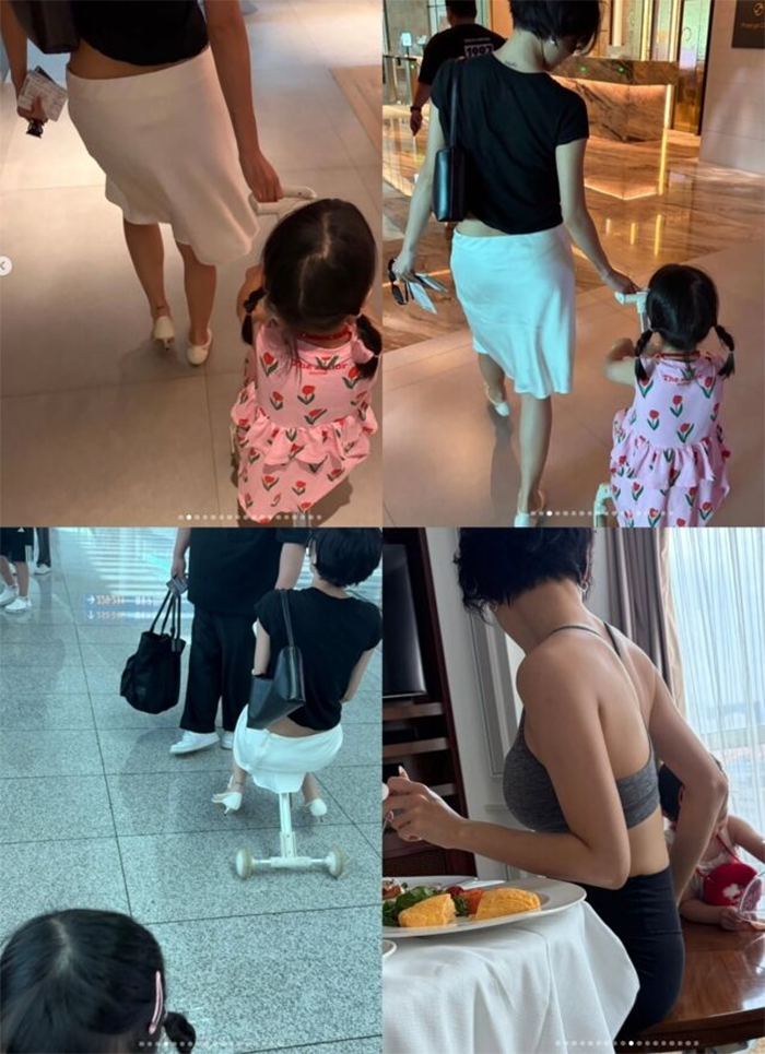 Hwasa còn khiến người hâm mộ bật cười khi thêm những dòng chú thích đầy tính 'mẹ bỉm' vào từng bức ảnh.