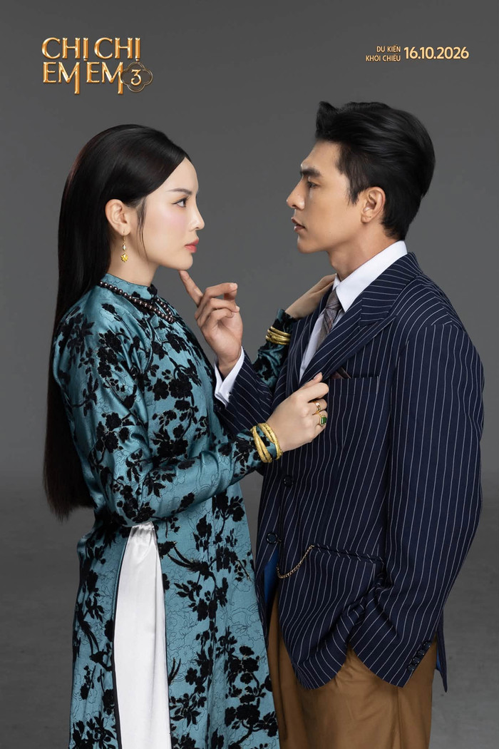 Kỳ Duyên và Steven Nguyễn gây chú ý với khoảnh khắc tương tác đầy ẩn ý trong Chị Chị Em Em 3. Ảnh: NSX