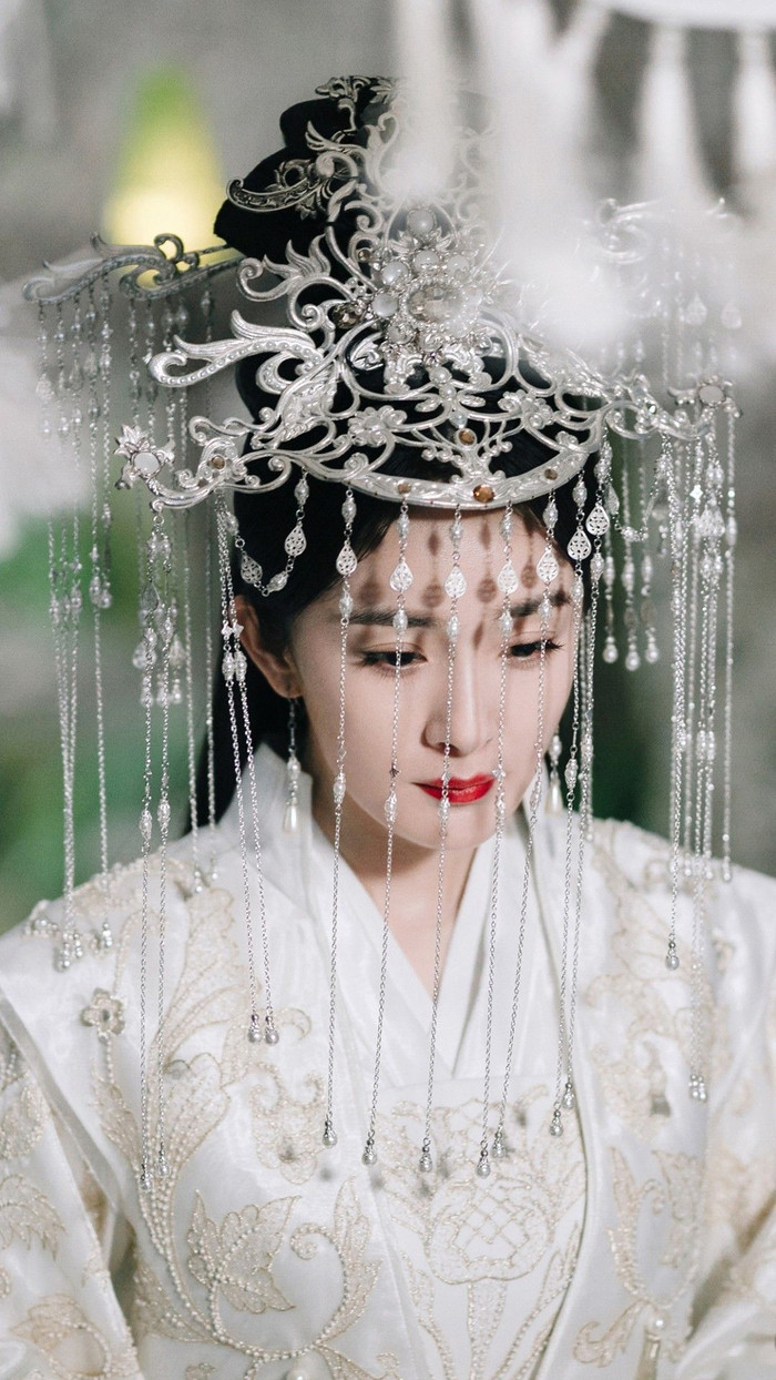 Dương Mịch vai Bạch Thiển trong Tam Sinh Tam Thế Chẩm Thượng Thư. Ảnh: Weibo