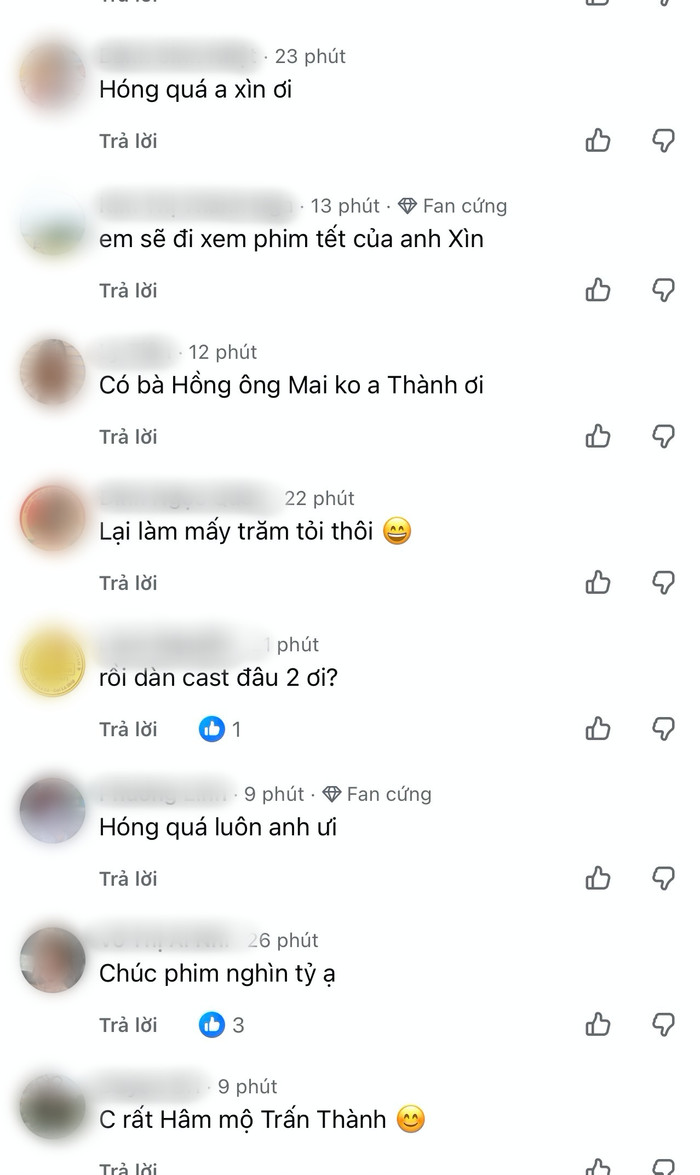 Phản ứng chờ đợi từ khán giả. Ảnh: Chụp màn hình FBNV