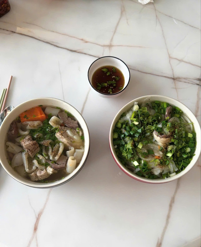 Hình ảnh tô bánh canh Kỳ Duyên nấu cho Thiên Ân. Ảnh: IGNV