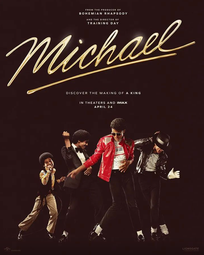 Phim Michael tái hiện câu chuyện cuộc đời, sự nghiệp của Vua nhạc Pop Michael Jackson. Ảnh: Universal Pictures UK