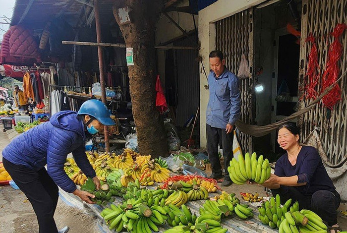 Cảnh chợ quê Ninh Bình. Ảnh: báo Lao Động