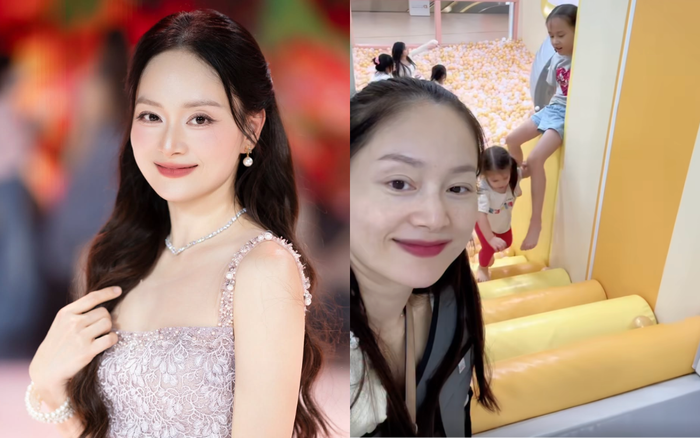 Lan Phương phải đeo đai cố định ở phần vai. Ảnh: FBNV