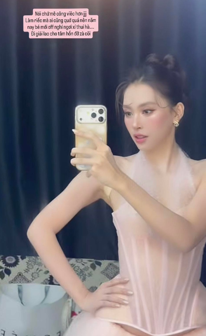 Hoa hậu Tiểu Vy quyết định tạm nghỉ ngơi sau thời gian tập trung cho công việc.