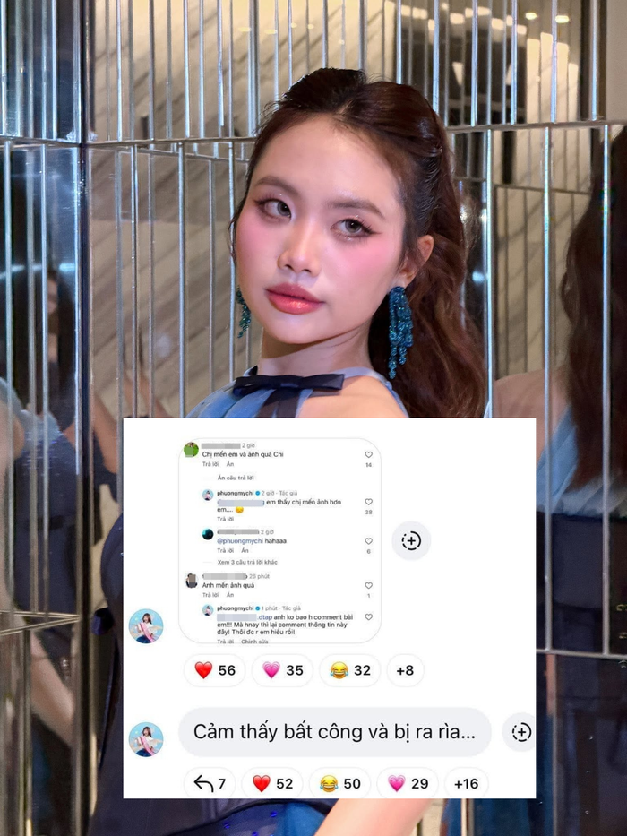 Phương Mỹ Chi hài hước cho rằng cô cảm thấy bất công và bị ra rìa vì 'chú rể'.