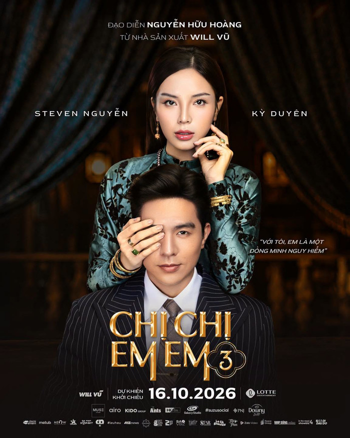 Tạo hình Thị Mầu của Kỳ Duyên trong Chị chị em em 3 mang màu sắc quyền quý, bí ẩn và lấy cảm hứng từ văn hóa Bắc Bộ. Ảnh: FBNV.