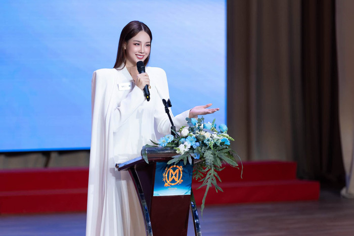 Bảo Ngọc vừa lọt Top 24 ở phần thi Beauty With A Purpose - Dự án Nhân ái tại Miss World lần thứ 73.