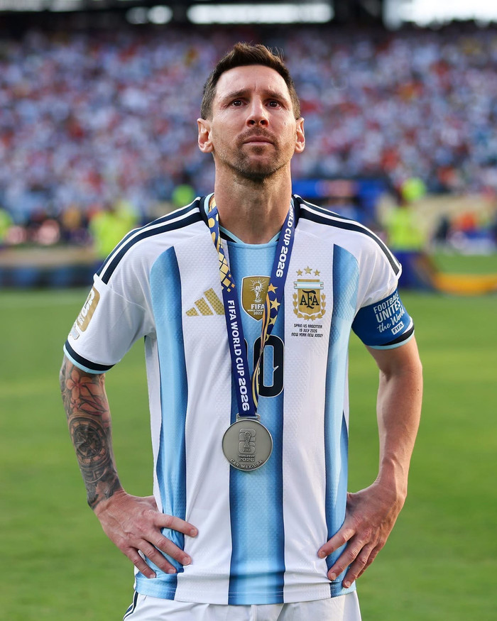 Lionel Messi đã chính thức khép lại hành trình kéo dài hai thập kỷ cùng đội tuyển Argentina. Ảnh: AFA