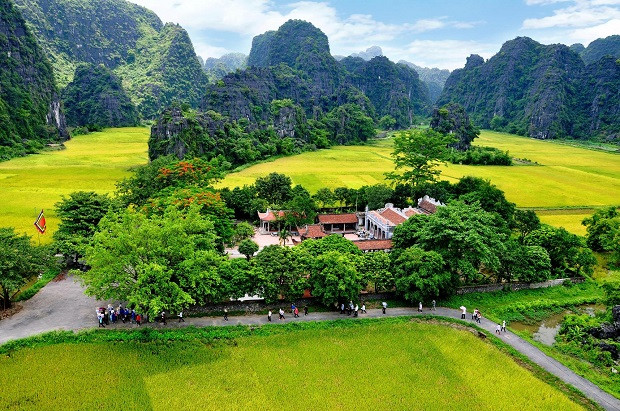 Cảnh đẹp mê mẩn của Ninh Bình. Ảnh: Sưu tầm