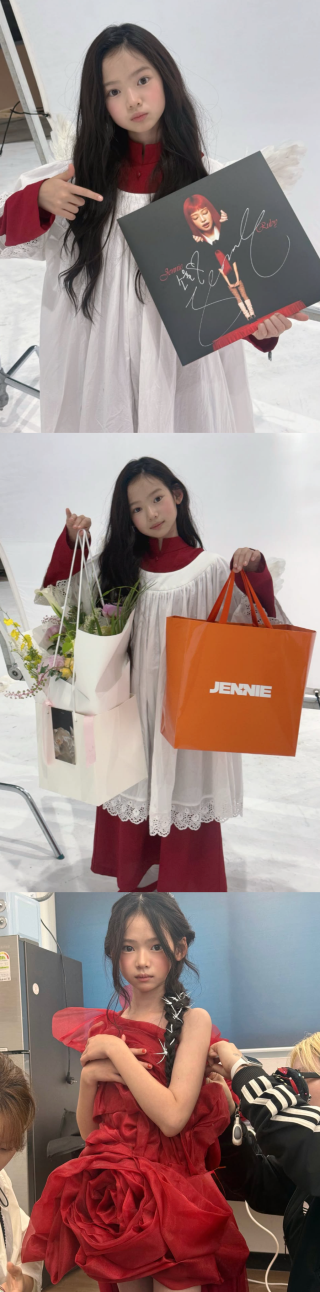 Choi So Yul chụp hình cùng món quà đặc biệt từ Jennie. Ảnh: IGNV
