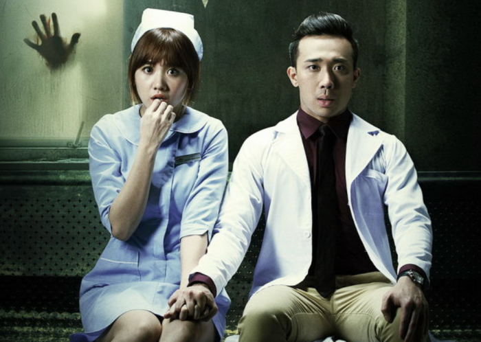 Bệnh Viện Ma là một trong những dự án điện ảnh đánh dấu bước ngoặt đặc biệt của Trấn Thành và Hari Won. Ảnh: NSX