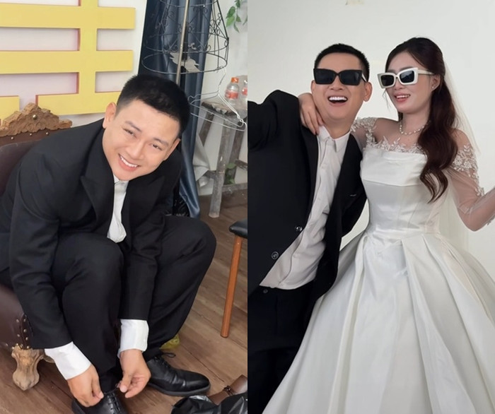 Khoảnh khắc Hoài Lâm vui vẻ, hạnh phúc chụp ảnh bên một cô gái nhanh chóng thu hút nhiều khán giả quan tâm. (Ảnh: FB Tuyết Minh)