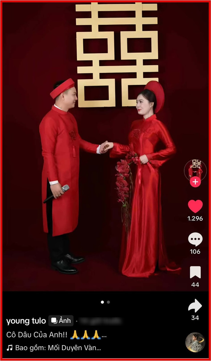 Nam ca sĩ tuyên bố 'Cô dâu của anh' như một lời xác nhận đến khán giả của mình.