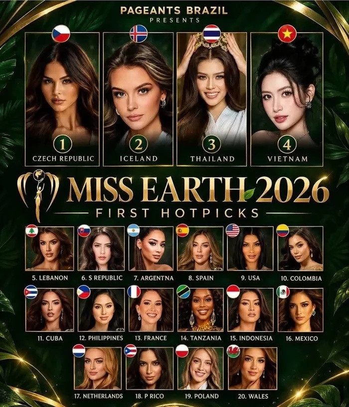 Phạm Hoàng Thu Uyên sẽ chính thức tranh tài tại Miss Earth vào tháng 11 sắp tới. Gần đây, một chuyên trang sắc đẹp dự đoán đại diện Việt Nam được thành tích Á hậu.