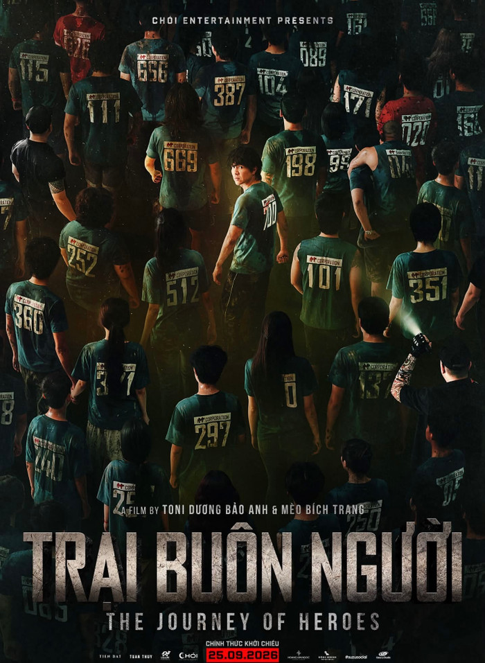 Steven Nguyễn trong tạo hình nhân vật trong Trại Buôn Người. Ảnh: FBNV