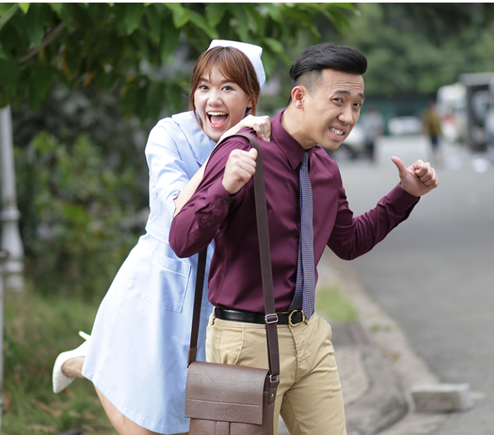 Hari Won và Trấn Thành đóng phim Bệnh Viện Ma.