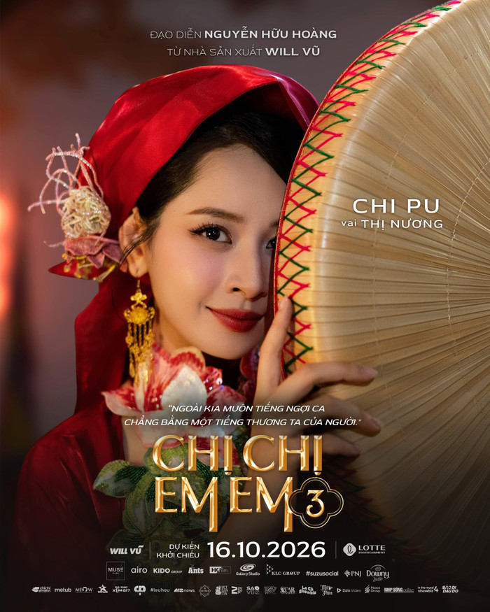 Chi Pu trở lại điện ảnh với dự án Chị chị Em Em 3. Ảnh: NSX