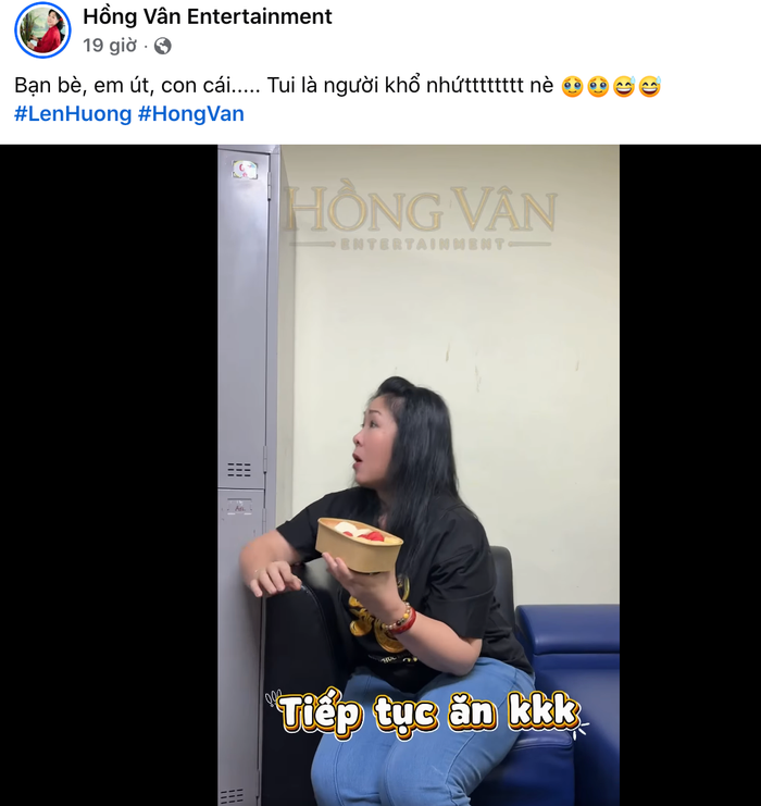 Hồng Vân đăng tải đoạn clip ghi lại không khí hậu trường Lên Hương.