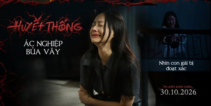 Lan Phương đau khổ khi nhìn con gái bị đoạt xác.