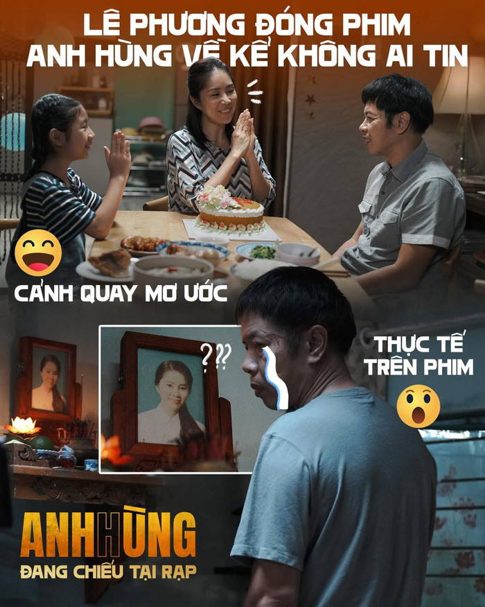 Lê Phương từng quay một phân đoạn trong Anh Hùng nhưng phần lớn vai diễn bị cắt khỏi bản dựng cuối. Ảnh: NSX