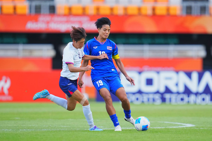 Tuyển nữ Thái Lan tiếp tục gây thất vọng tại ASIAD 2026 khi nhận thất bại 0-1 trước Đài Bắc Trung Hoa ở lượt trận thứ hai bảng E. Ảnh: FAT