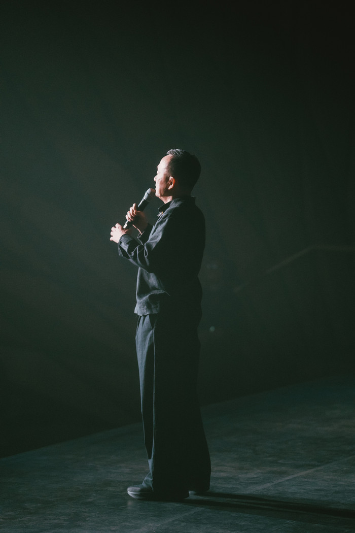 Nhạc sĩ Quốc Trung tại Lối concert.